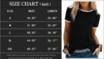 Graphic Tees for Women Short Sleeve Summer Tops Funny Letter Printed Loose Casual T Shirts - Image 4