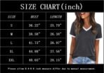 Womens T Shirts Graphic Tees Spring Short Sleeve V Neck Funny Letter Print Casual Loose Cute Summer Tops - Image 3