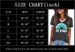 Womens T Shirts Graphic Tees Spring Short Sleeve V Neck Funny Letter Print Casual Loose Cute Summer Tops - Image 4