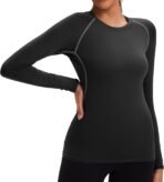 5 Pack Women's Compression Shirt Long Sleeve Workout Tops Athletic Baselayer Quick Dry Gym Yoga Running T-Shirt - Image 2