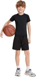3 Pack Boys Compression Shirt Short Sleeve Youth Basketball Undershirt Kids Athletic Quick Dry Base Layer T-Shirt - Image 5