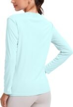 2 Pack Rash Guard for Women UPF 50+ Sun Shirts UV Protection Long Sleeve Workout Tops Lightweight Quick Dry Swim Hiking Shirt - Image 4
