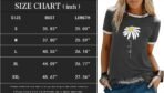 Graphic Tees for Women Short Sleeve Summer Tops Funny Letter Printed Loose Casual T Shirts - Image 3