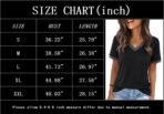 Womens T Shirts Graphic Tees Spring Short Sleeve V Neck Funny Letter Print Casual Loose Cute Summer Tops - Image 3