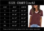 Womens T Shirts Graphic Tees Spring Short Sleeve V Neck Funny Letter Print Casual Loose Cute Summer Tops - Image 4