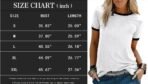 Graphic Tees for Women Short Sleeve Summer Tops Funny Letter Printed Loose Casual T Shirts - Image 3