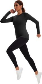 5 Pack Women's Compression Shirt Long Sleeve Workout Tops Athletic Baselayer Quick Dry Gym Yoga Running T-Shirt - Image 4