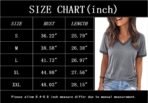 Womens T Shirts Graphic Tees Spring Short Sleeve V Neck Funny Letter Print Casual Loose Cute Summer Tops - Image 4
