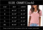 Womens T Shirts Graphic Tees Spring Short Sleeve V Neck Funny Letter Print Casual Loose Cute Summer Tops - Image 4