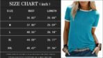 Graphic Tees for Women Short Sleeve Summer Tops Funny Letter Printed Loose Casual T Shirts - Image 5
