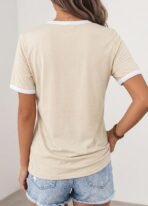 Graphic Tees for Women Short Sleeve Summer Tops Funny Letter Printed Loose Casual T Shirts - Image 3