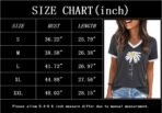 Womens T Shirts Graphic Tees Spring Short Sleeve V Neck Funny Letter Print Casual Loose Cute Summer Tops - Image 4