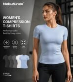5-Pack Women's Compression Shirts Short Sleeve Workout Tops Athletic Baselayer Quick Dry Gym Yoga Running T-Shirt - Image 2