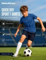 6 Pack Boys Athletic Shirts Youth Kids Quick Dry Moisture Wicking UPF 50+ Short Sleeve Active Performance T-Shirts - Image 3