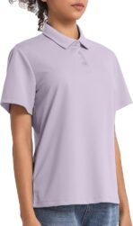 5 Pack Women's Polo Shirts Short Sleeve 3 Buttons Collared Uniform Tops Moisture-Wicking T-Shirts for Work & Casual - Image 2