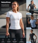 5-Pack Women's Compression Shirts Short Sleeve Workout Tops Athletic Baselayer Quick Dry Gym Yoga Running T-Shirt - Image 5