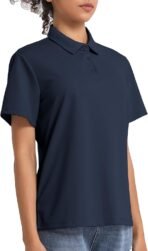 5 Pack Women's Polo Shirts Short Sleeve 3 Buttons Collared Uniform Tops Moisture-Wicking T-Shirts for Work & Casual - Image 2