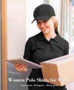 5 Pack Women's Polo Shirts Short Sleeve 3 Buttons Collared Uniform Tops Moisture-Wicking T-Shirts for Work & Casual - Image 5
