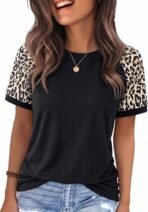 Graphic Tees for Women Short Sleeve Summer Tops Funny Letter Printed Loose Casual T Shirts