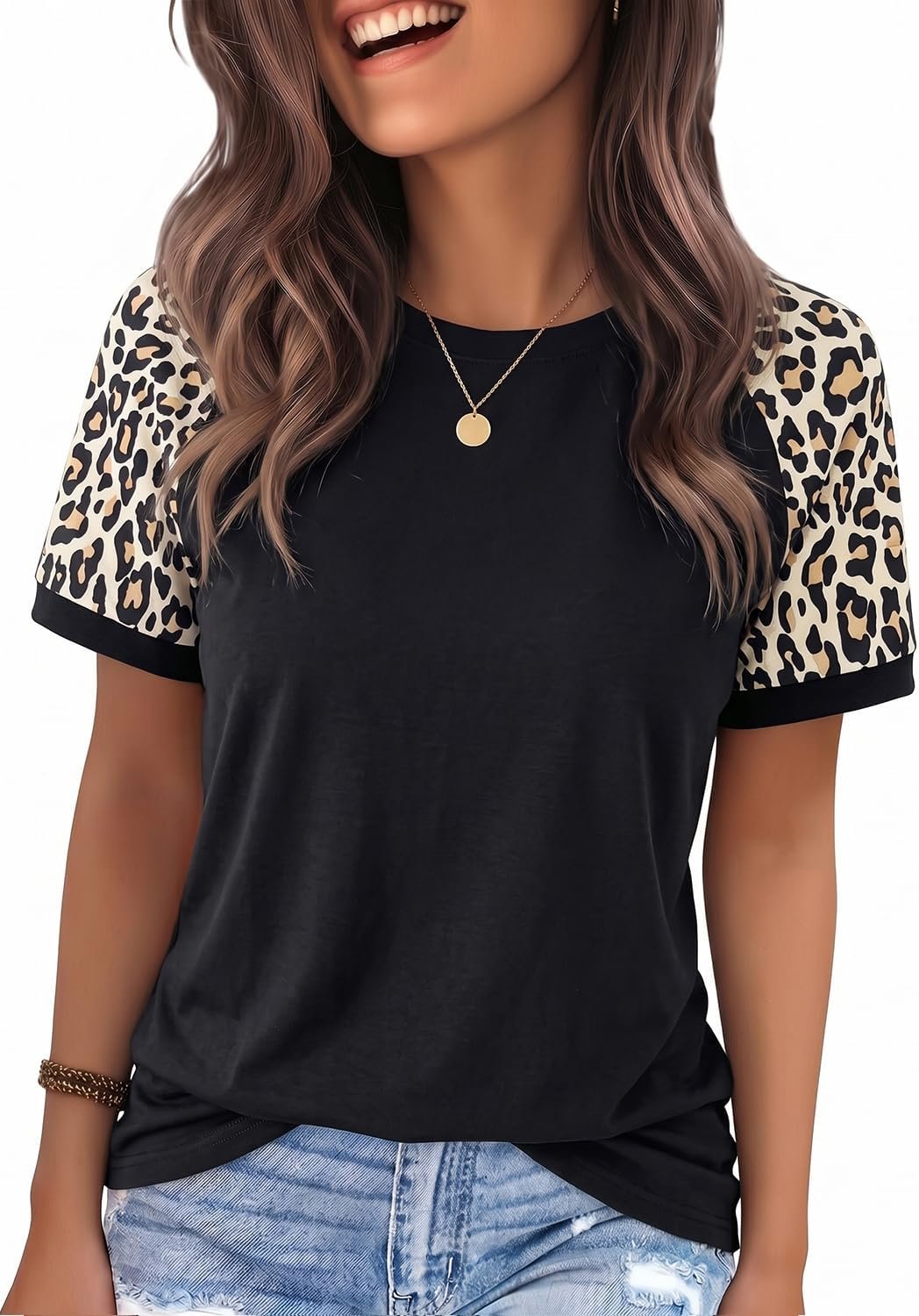 71rpGFIY3L._AC_SL1500_ Graphic Tees for Women Short Sleeve Summer Tops Funny Letter Printed Loose Casual T Shirts - Image 1
