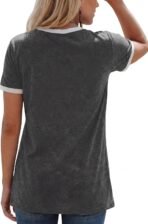 Graphic Tees for Women Short Sleeve Summer Tops Funny Letter Printed Loose Casual T Shirts - Image 2
