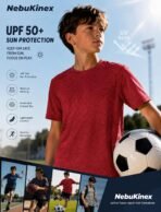 6 Pack Boys Athletic Shirts Youth Kids Quick Dry Moisture Wicking UPF 50+ Short Sleeve Active Performance T-Shirts - Image 4
