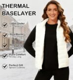 5 Pack Long Sleeve Thermal Shirts for Women Ultra Soft Fleece-Lined Crew Neck Workout Baselayer Tops - Image 3